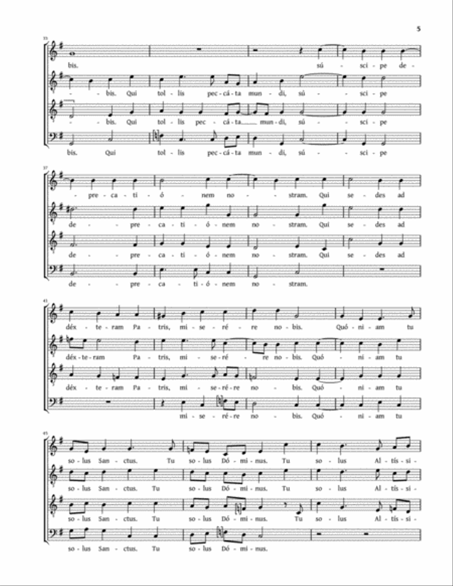 Missa super «Dixit Dominus mulieri Chananeae» (Amon) TB scores gallery preview page 5