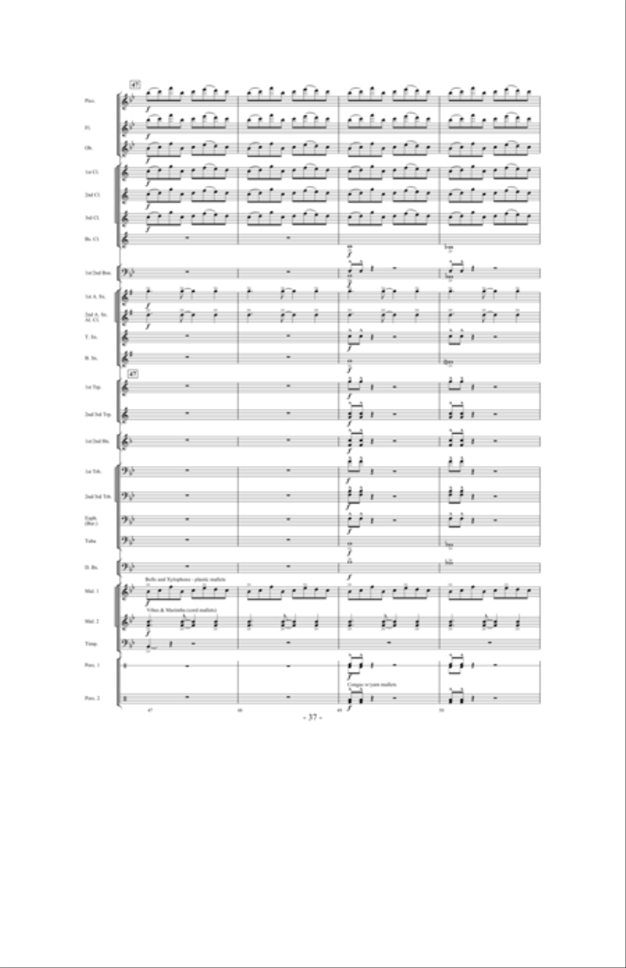 Nightflight Concert Band scores gallery preview page 36