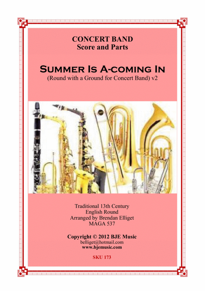 Summer Is A-coming In - Concert Band Score and Parts PDF image number null