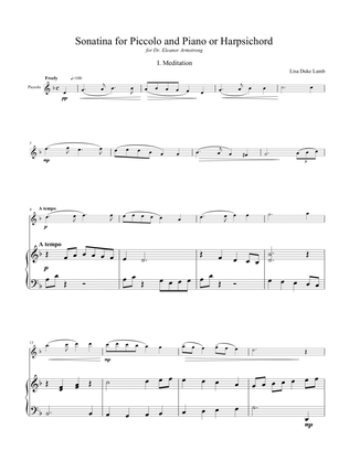 Sonatina for Piccolo and Piano (or Harpsichord)