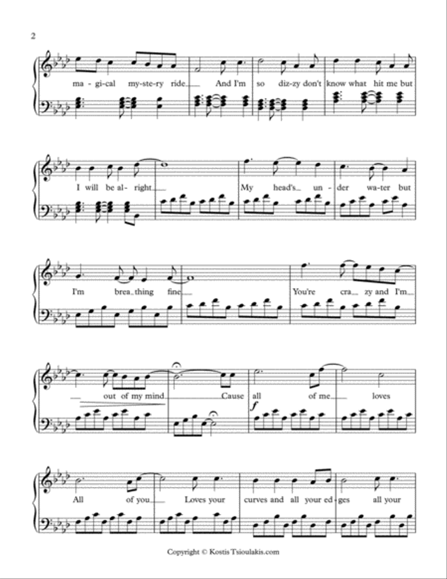 All Of Me Voice scores gallery preview page 2