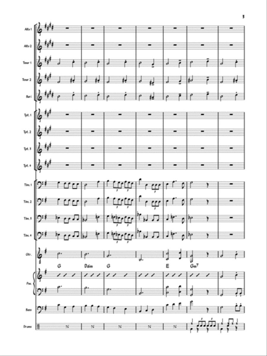 We Wish You A Jazzy Christmas Jazz Ensemble scores gallery preview page 5