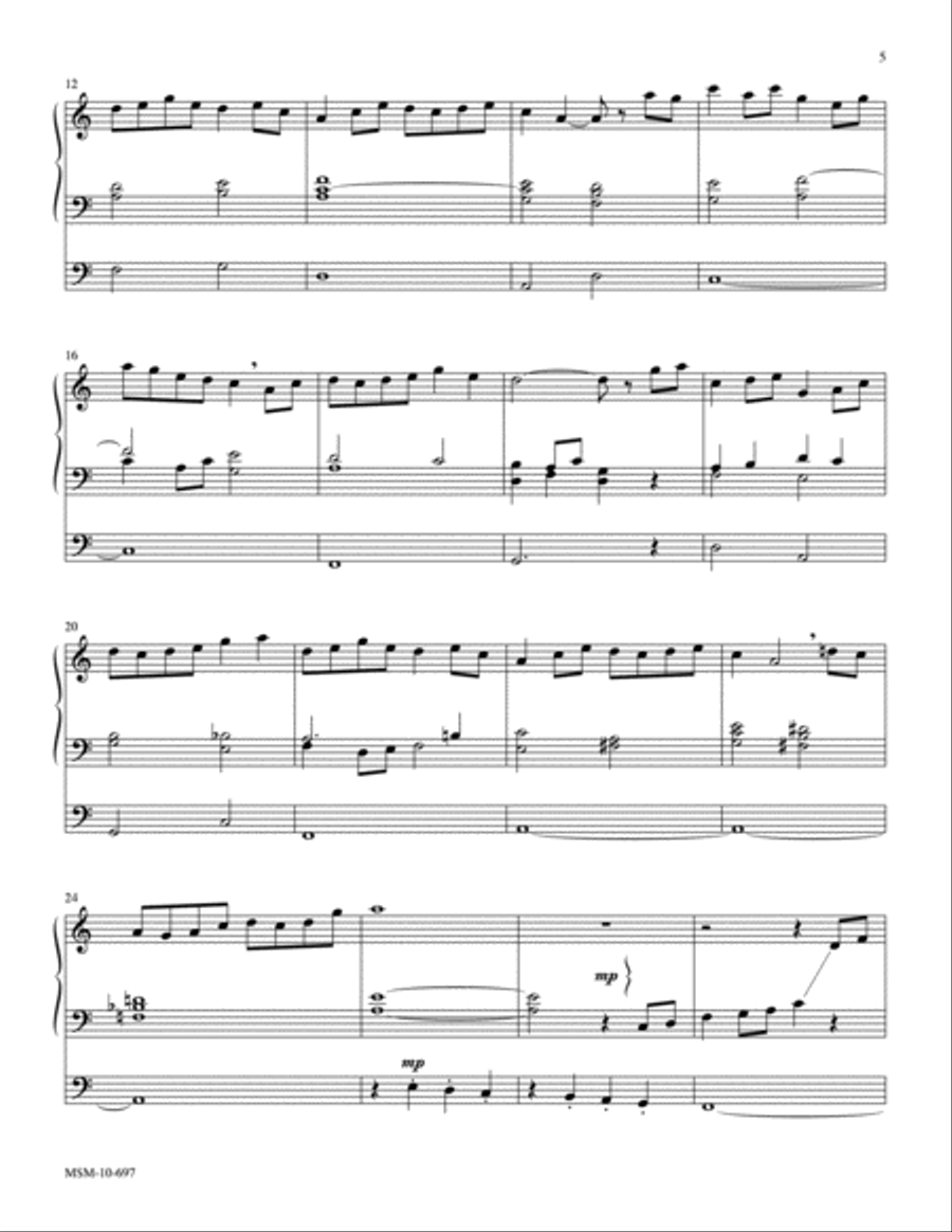Celtic Suite Organ scores gallery preview page 5