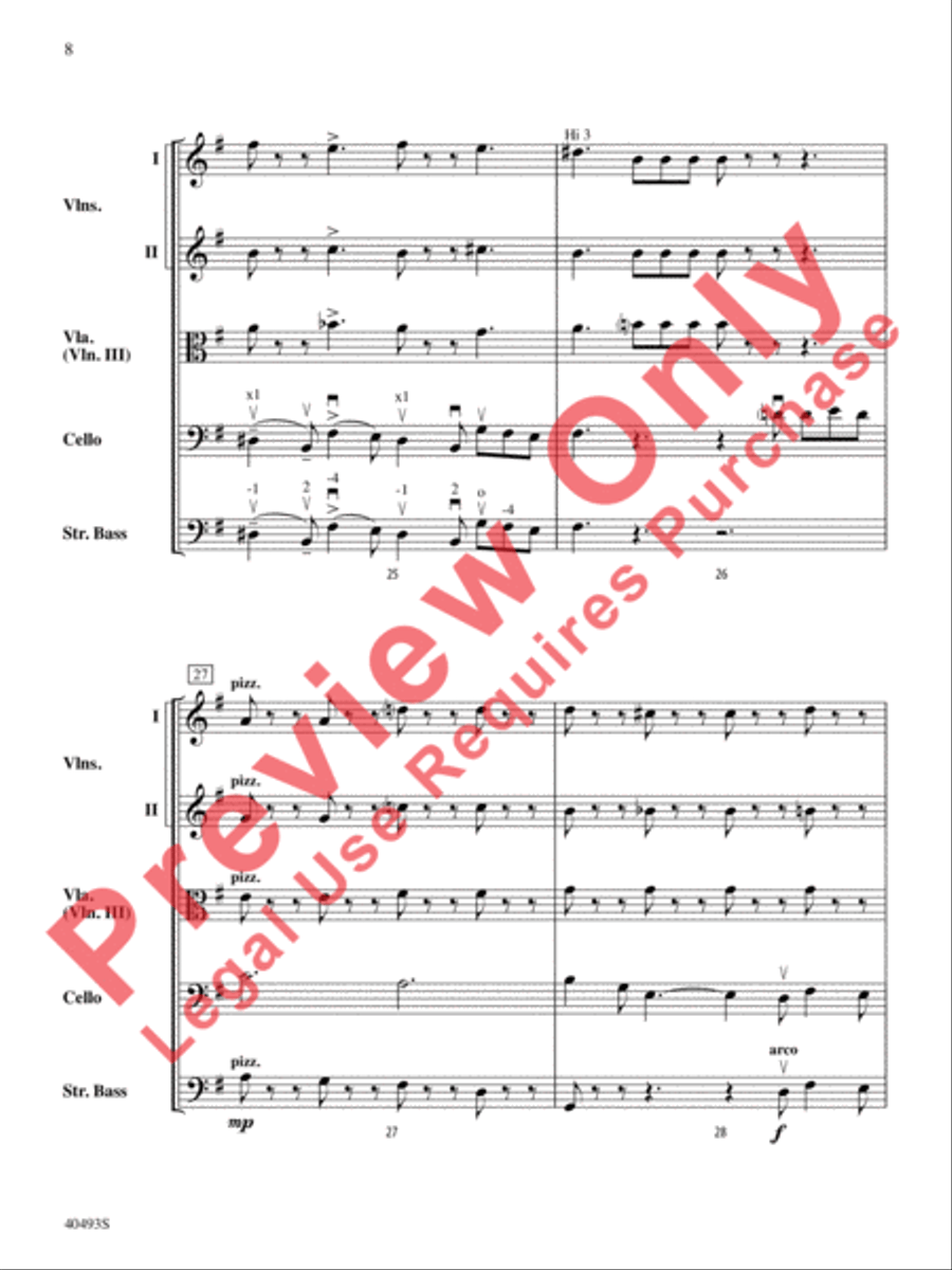 Christmas Toys on Parade String Orchestra scores gallery preview page 9