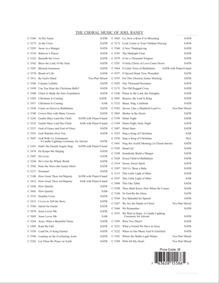 Calypso Lullaby Choir scores gallery preview page 12