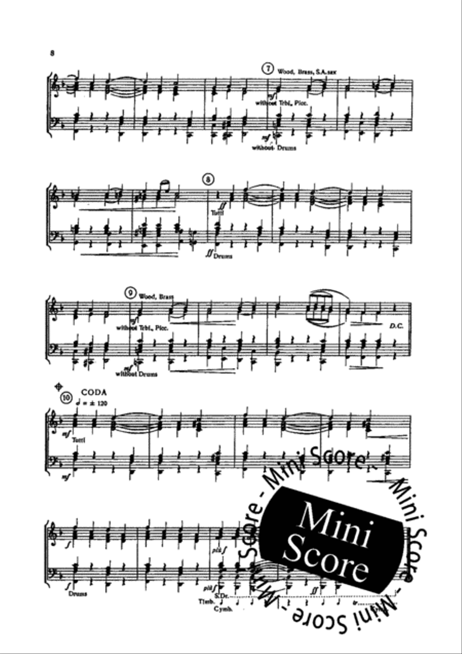Short Pieces Concert Band scores gallery preview page 11