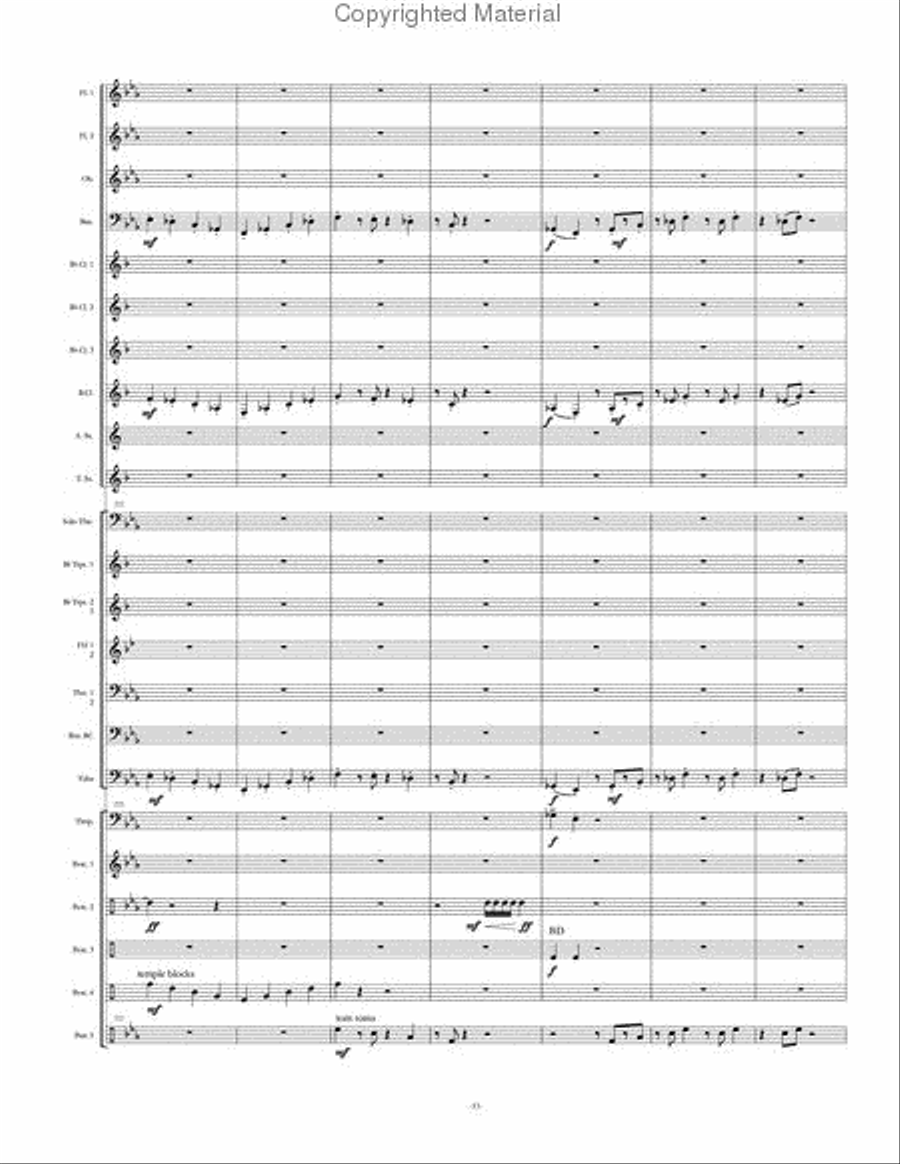 Seminar Concert Band scores gallery preview page 34
