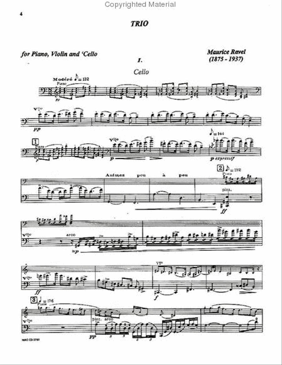 Ravel - The Piano Trio Piano Trio scores gallery preview page 2