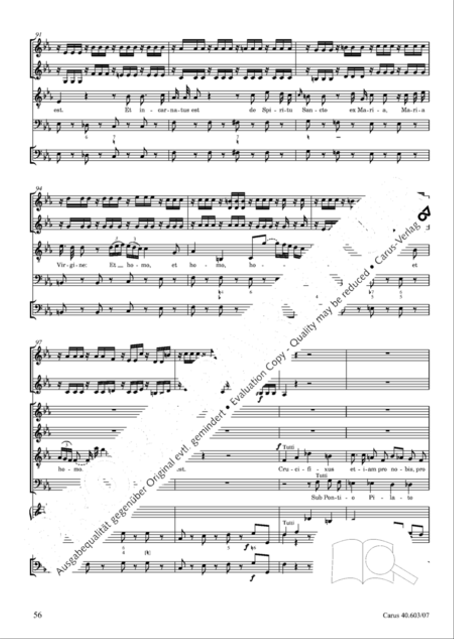 Grosse Orgelsolomesse in Es 4-Part scores gallery preview page 69