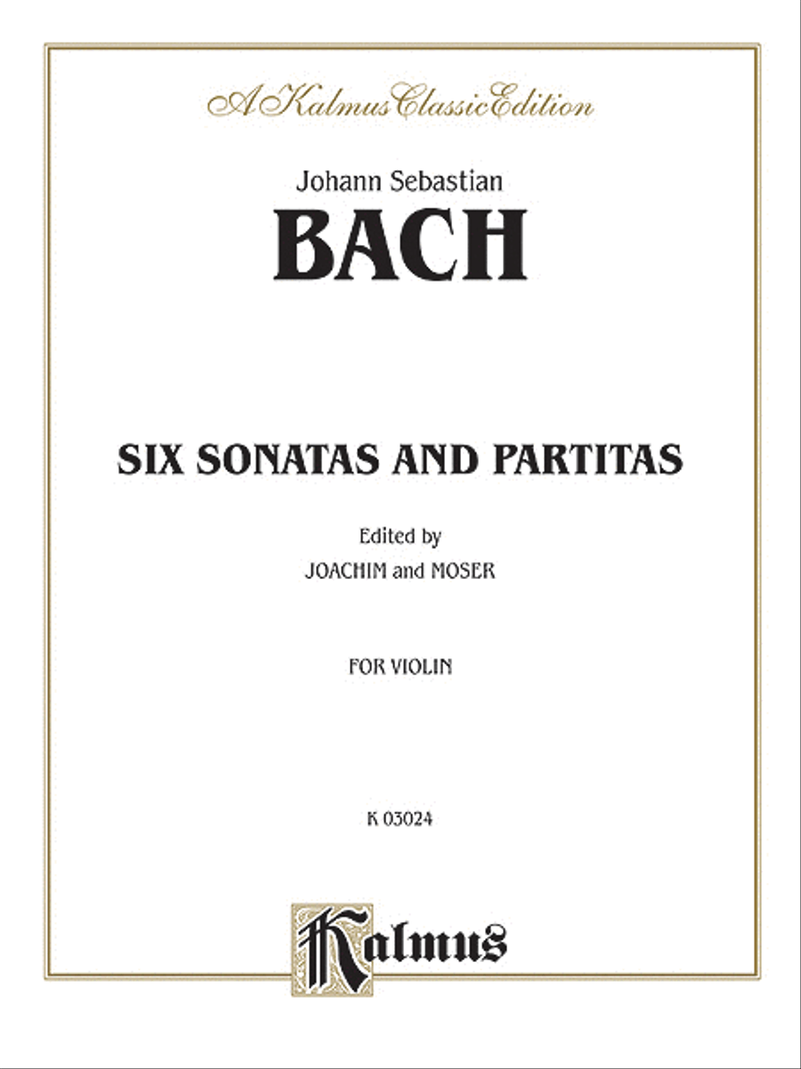 Six Sonatas and Partitas Violin Solo scores gallery preview page 1