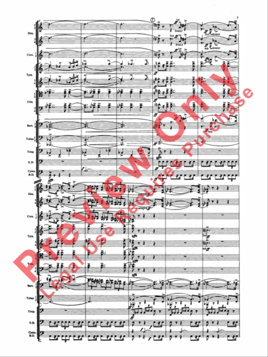 Symphony for Brass and Percussion (score only) Concert Band scores gallery preview page 10
