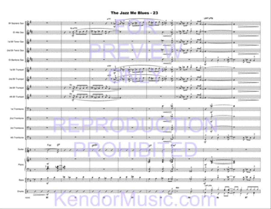 Jazz Me Blues, The Jazz Me Blues, The Choir scores gallery preview page 24