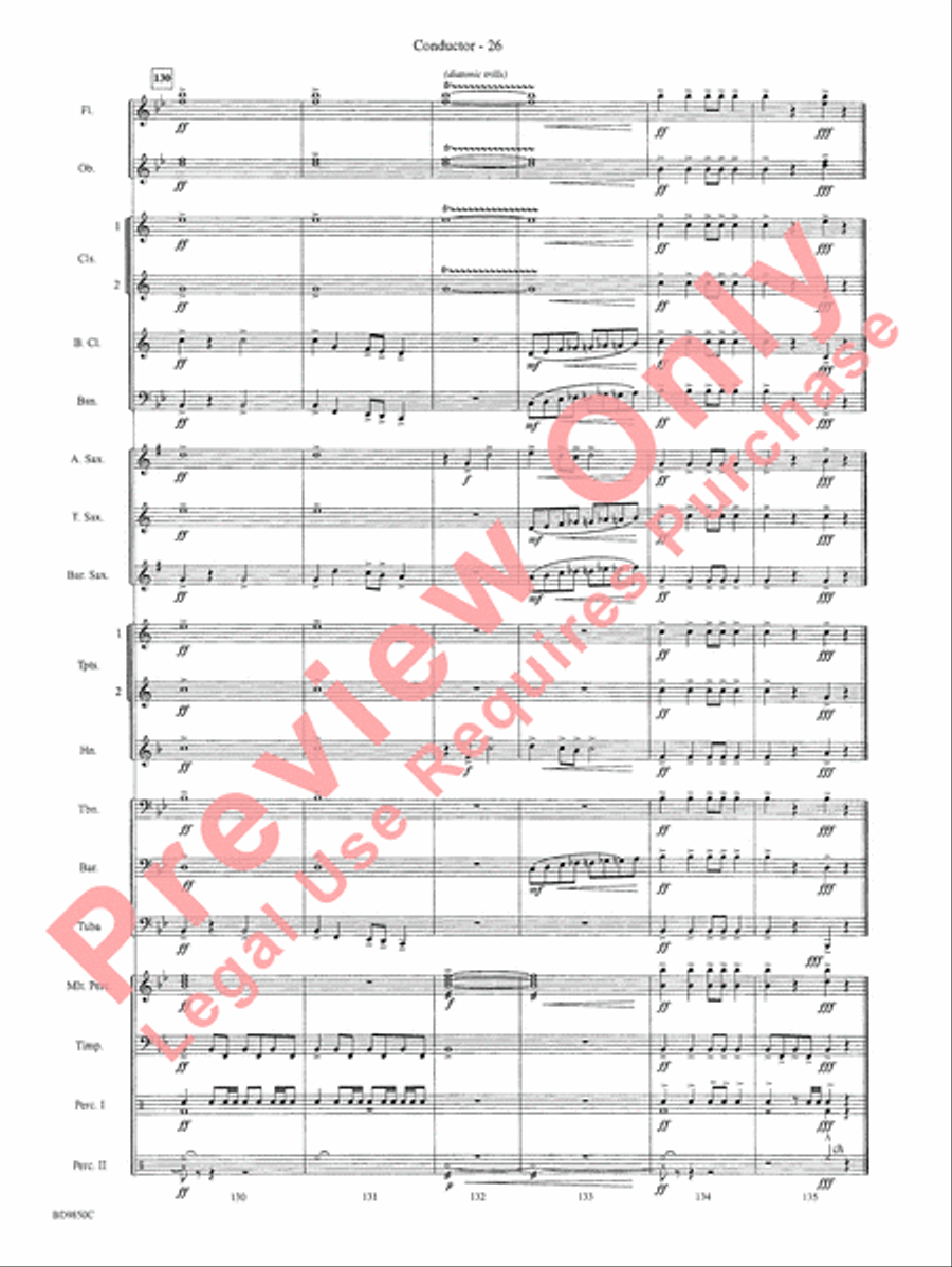 On the Rising Winds Concert Band scores gallery preview page 29