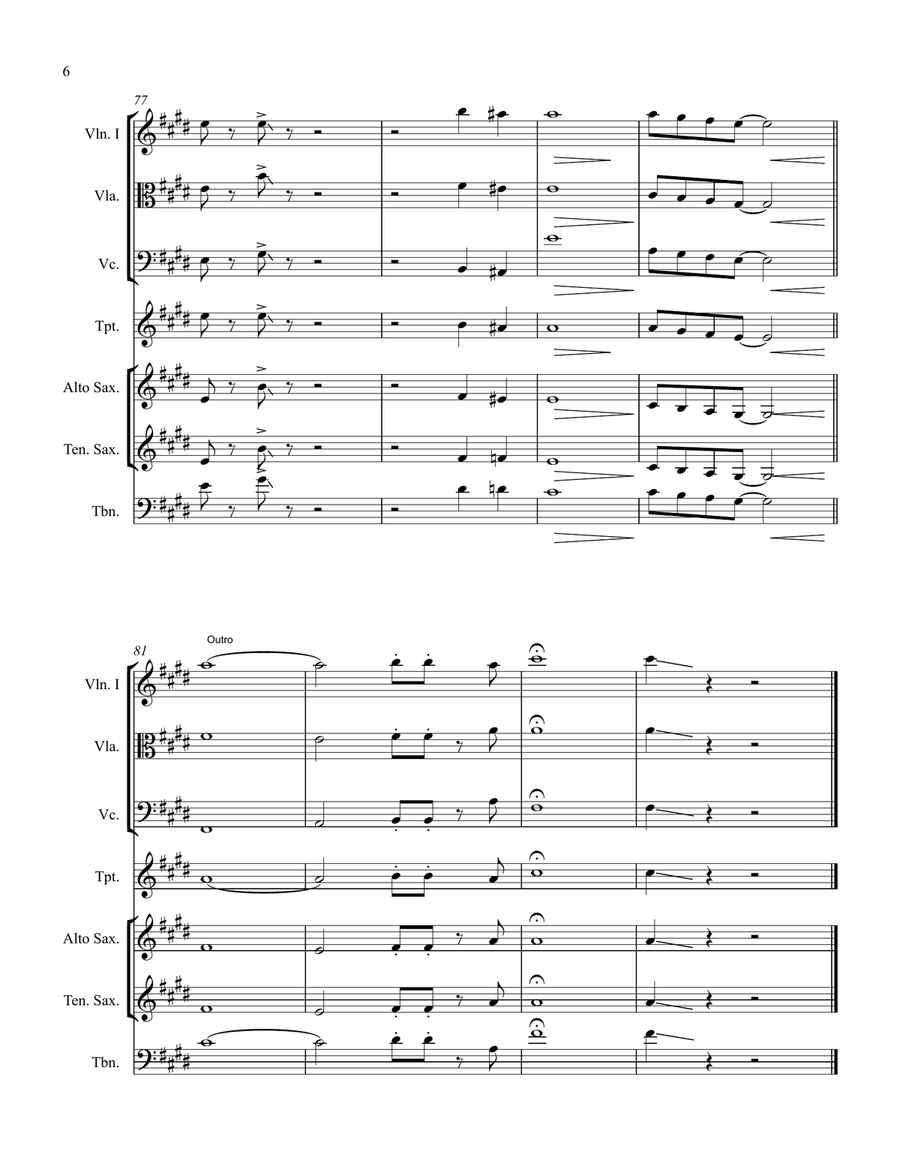 Piece Of My Heart Piece Of My Heart Large Ensemble scores gallery preview page 6