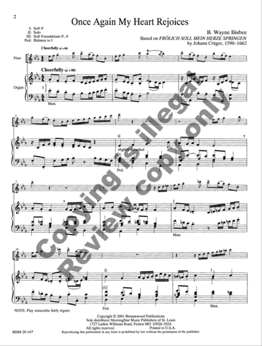Two Christmas Pieces for Flute and Organ Flute scores gallery preview page 2