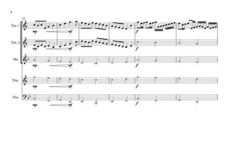 Canon in D-Brass Quintet image number null