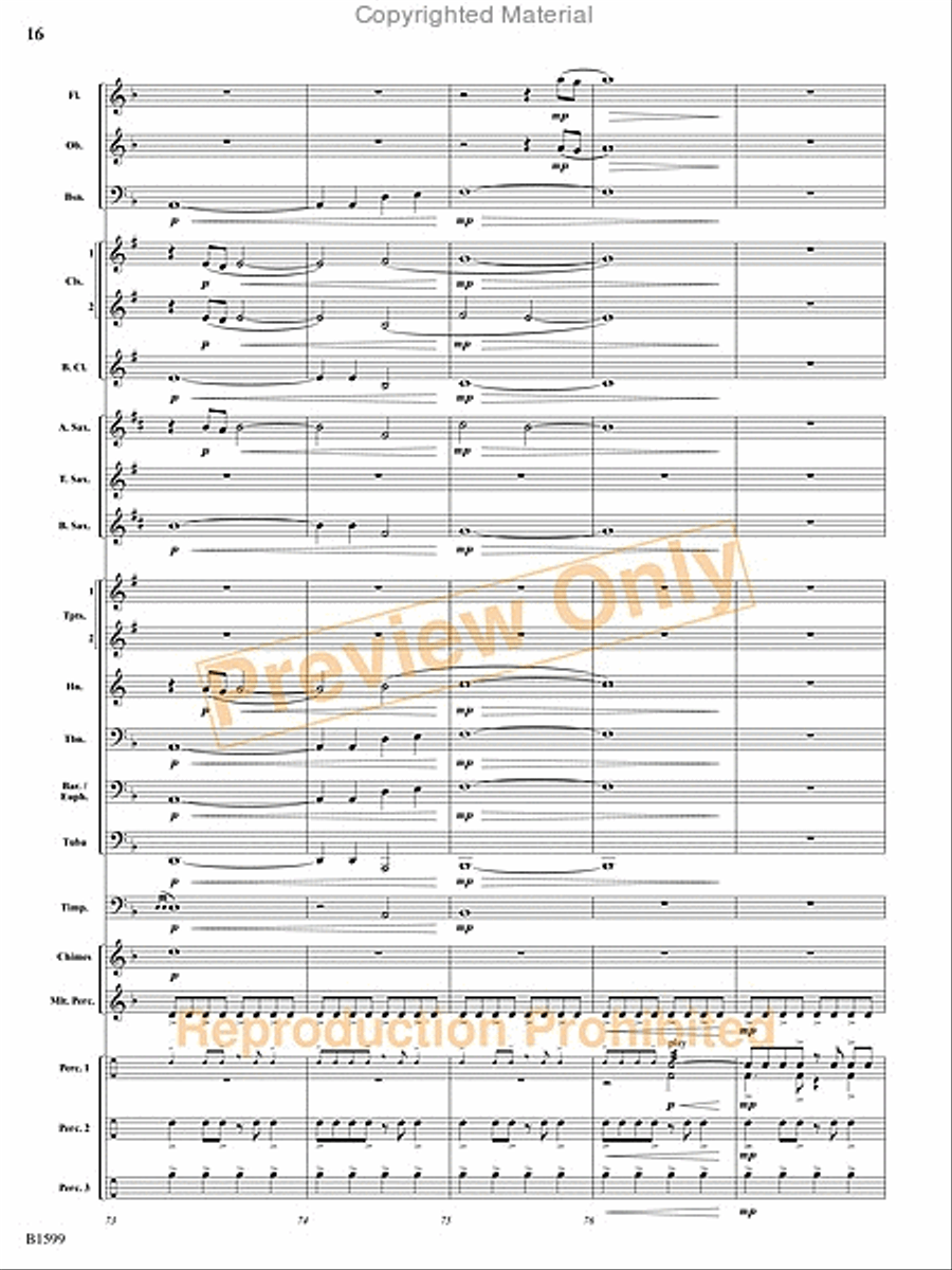 Terminal Velocity Concert Band scores gallery preview page 17