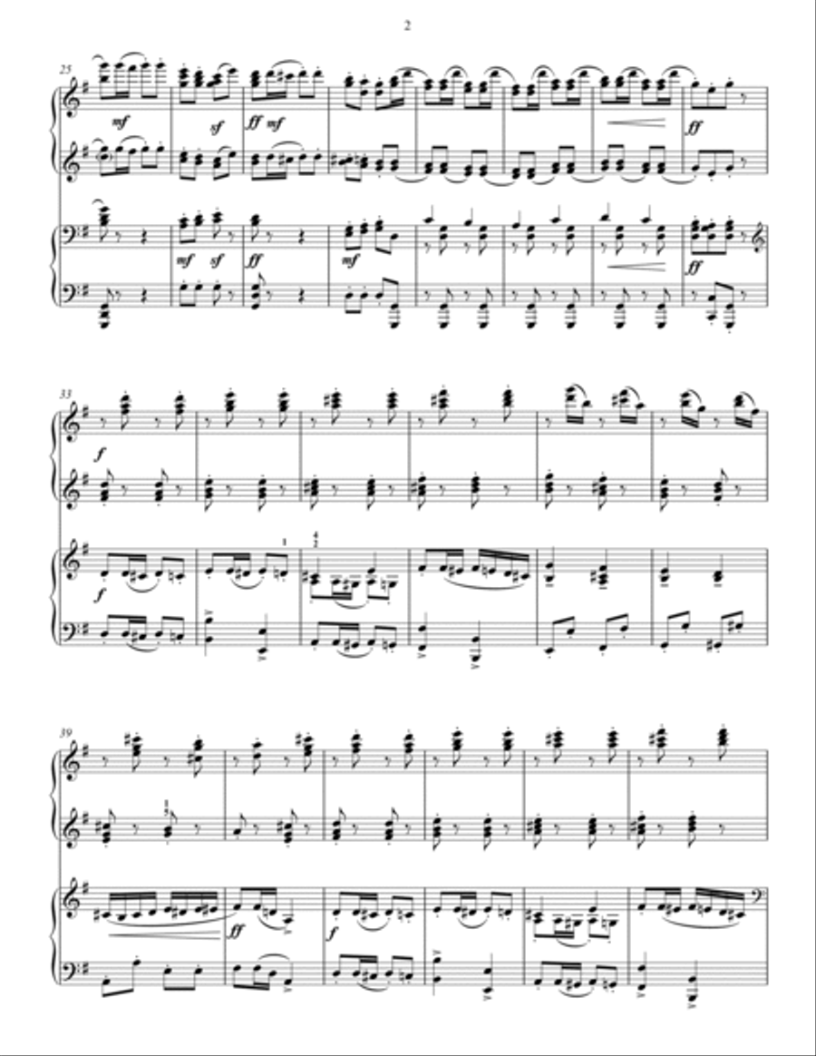 Russian Dance from The Nutcracker Piano scores gallery preview page 2