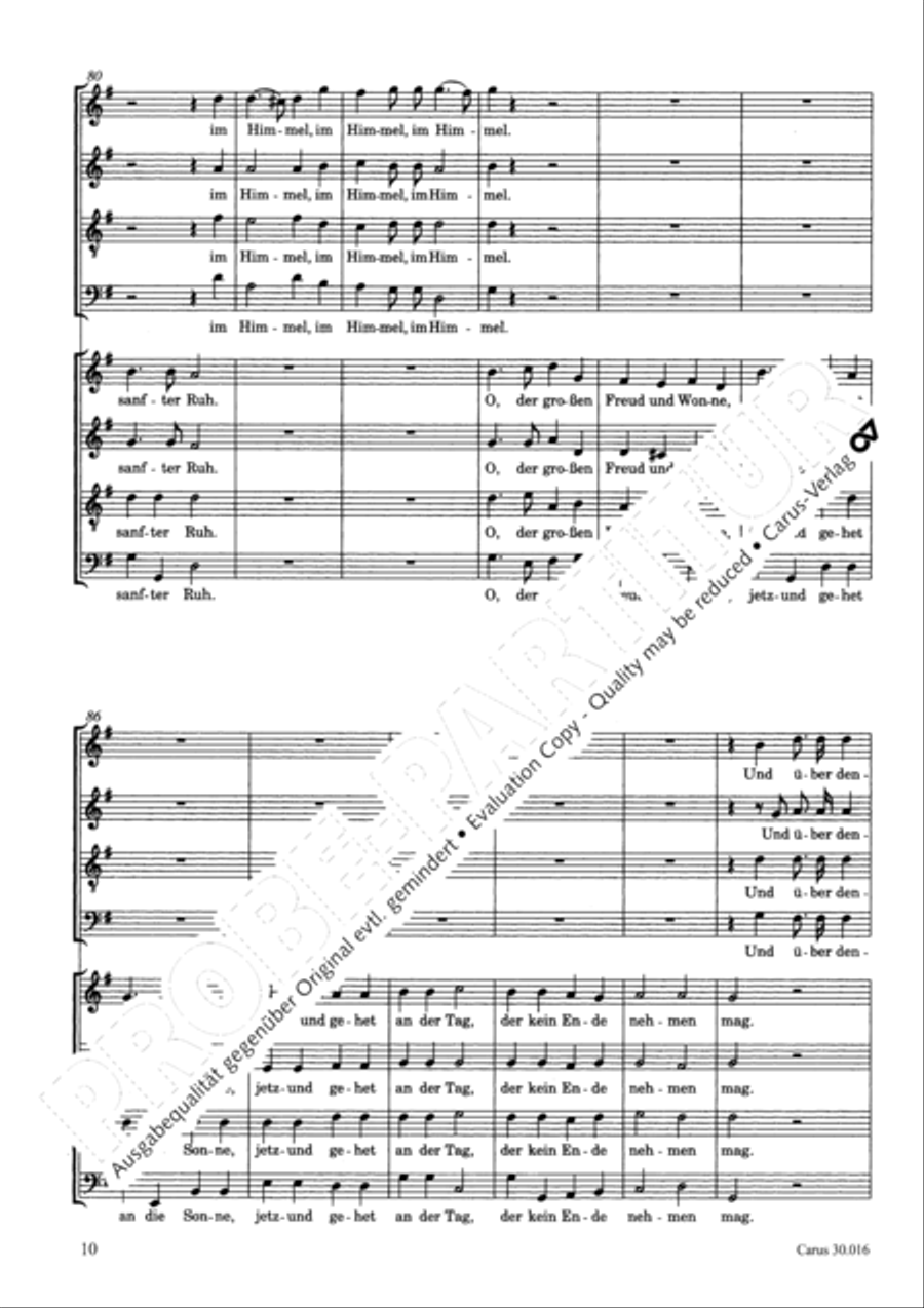 Wir wissen, so unser irdisches Haus 4-Part scores gallery preview page 11