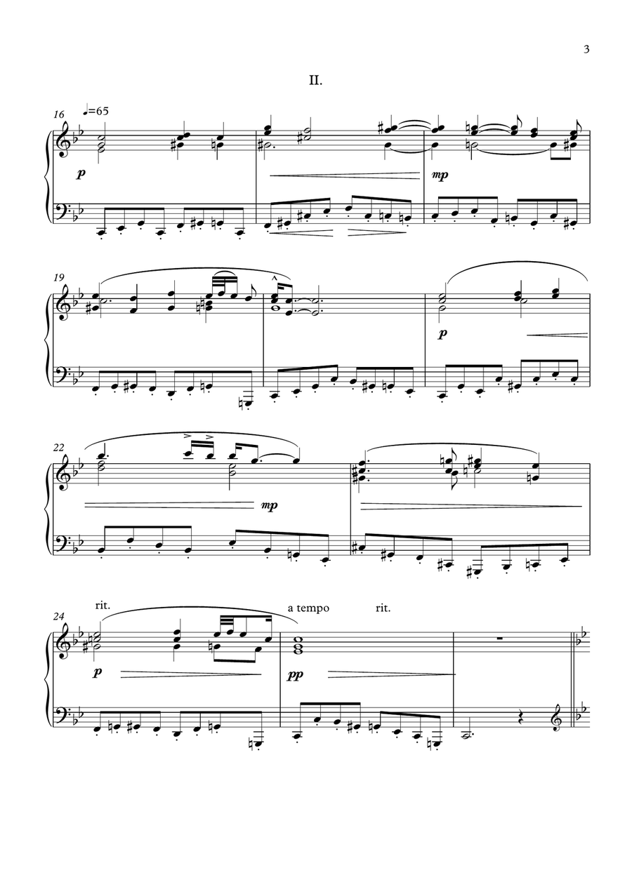 New World Symphony themes from Largo Going Home piano solo plus mp3 Piano Solo scores gallery preview page 3