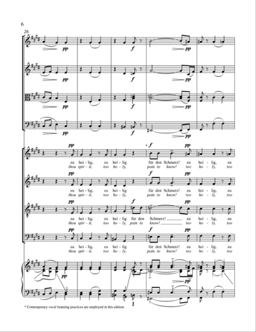 Elegy (Elegischer Gesang) 4-Part scores gallery preview page 4