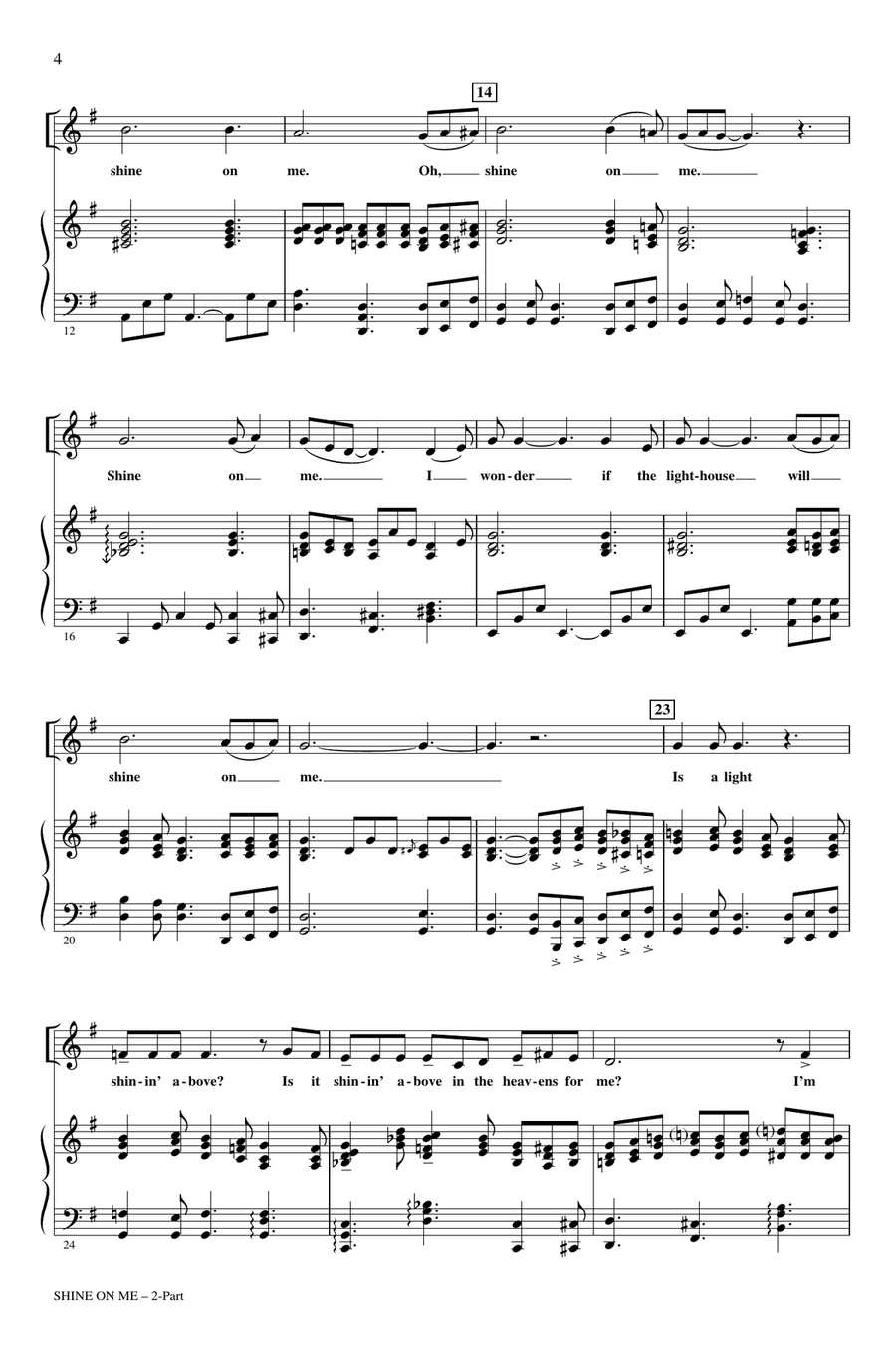 Shine On Me 2-Part scores gallery preview page 2