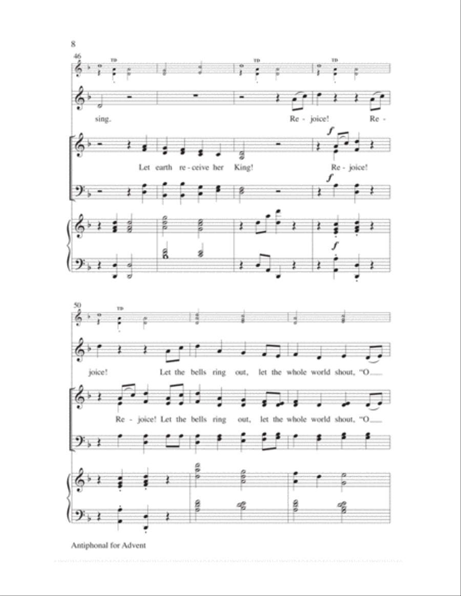 Antiphonal for Advent 4-Part scores gallery preview page 8
