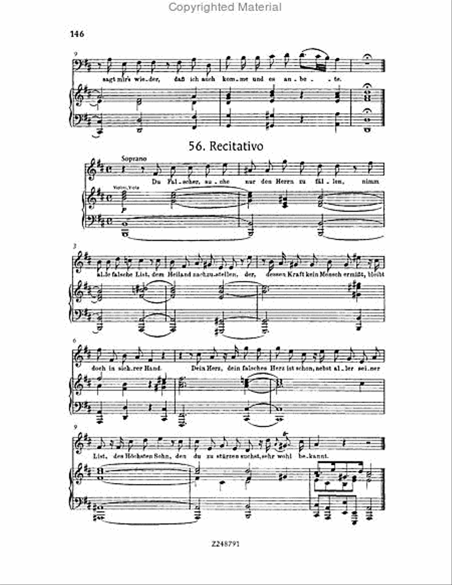 Christmas Oratorio, BWV 248 Choir scores gallery preview page 145
