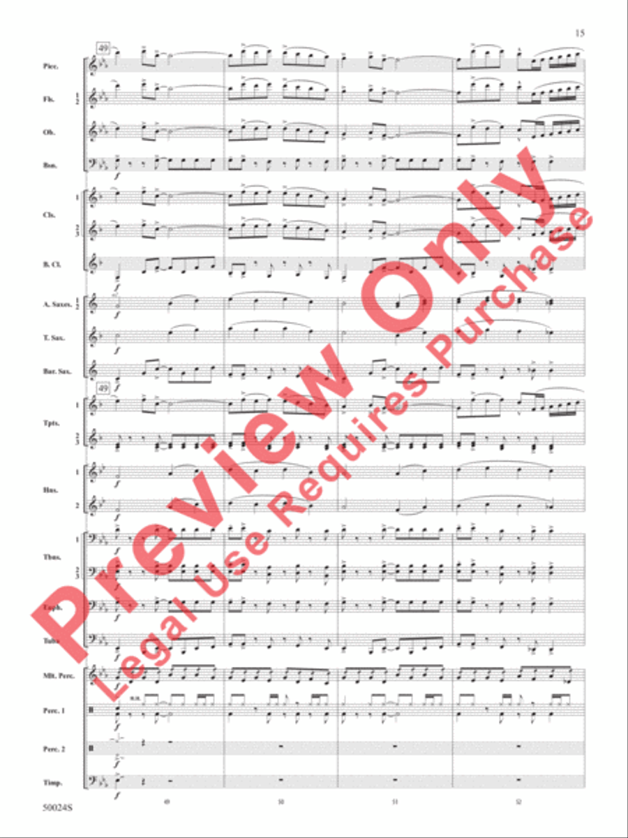 A Beacon of Light A Beacon of Light Concert Band scores gallery preview page 16