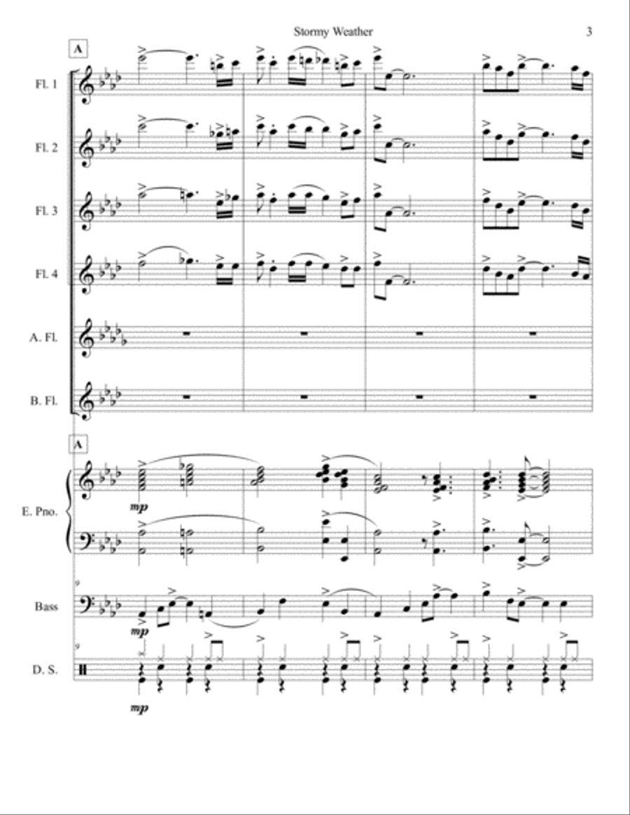 Stormy Weather Small Ensemble scores gallery preview page 3
