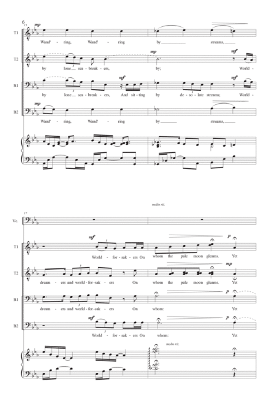 Music Makers, Dreamers of Dreams TTBB scores gallery preview page 6
