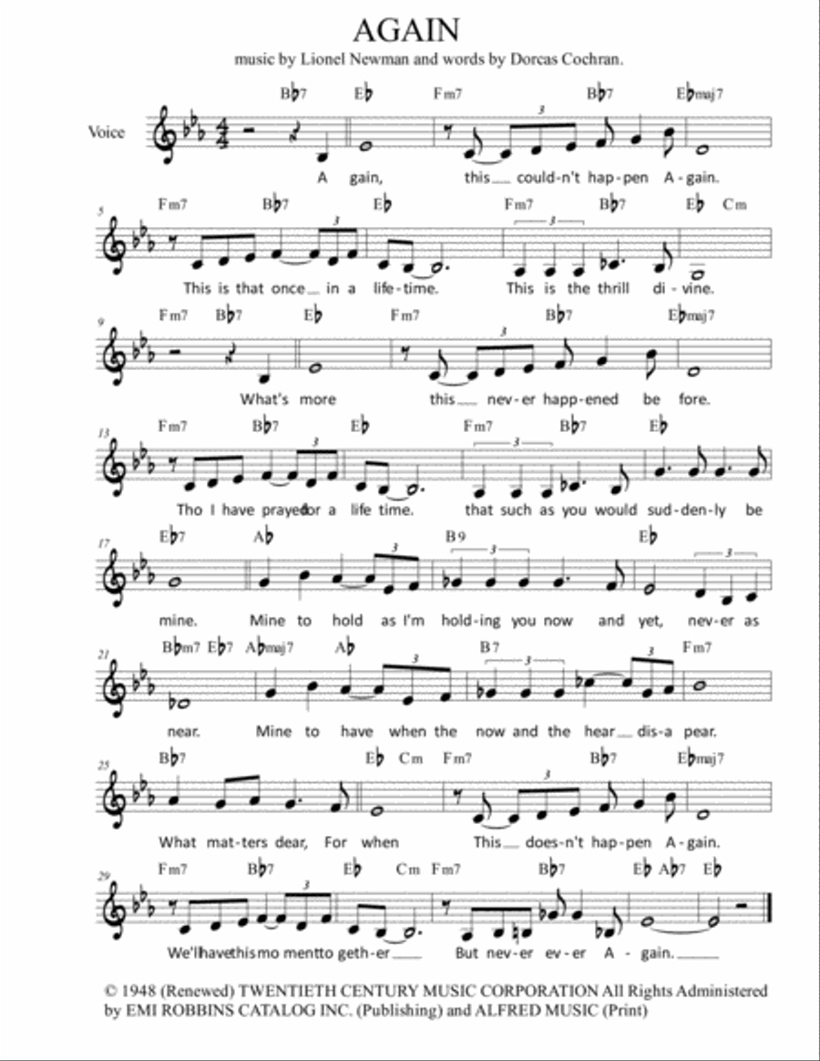 Again Voice scores gallery preview page 1