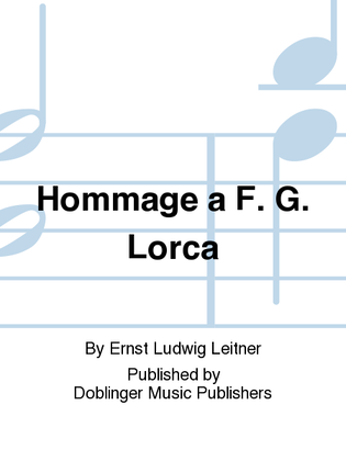 Hommage a F. G. Lorca