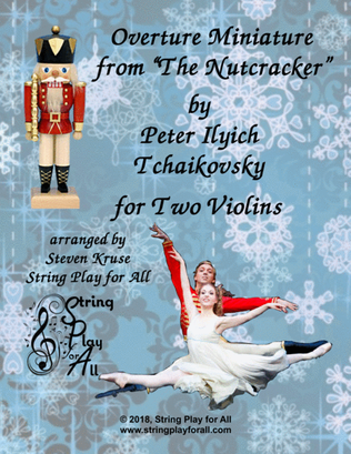 Book cover for Overture Miniature from "The Nutcracker" for Two Violins