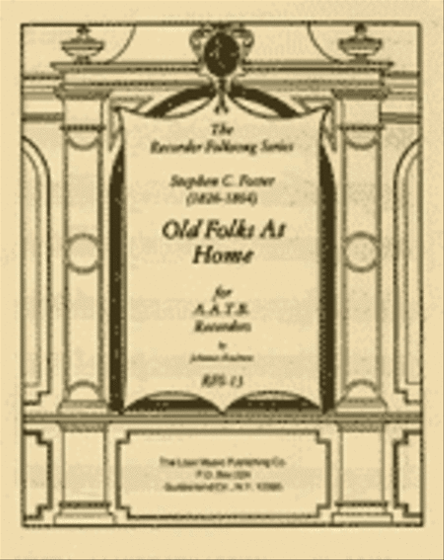 Old Folks at Home 4-Part scores gallery preview page 1