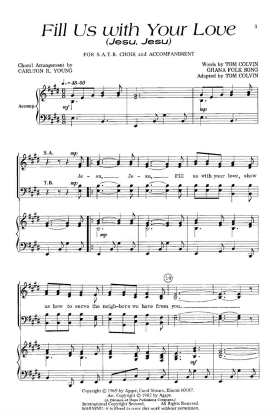 Fill Us With Your Love Fill Us With Your Love 4-Part scores gallery preview page 2