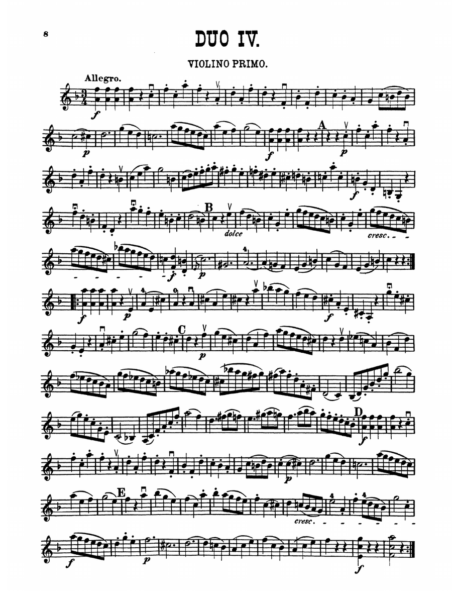 Pleyel: Six Duets, Op. 8