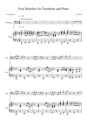Four Sketches for Trombone & Piano - 1. Trombounce