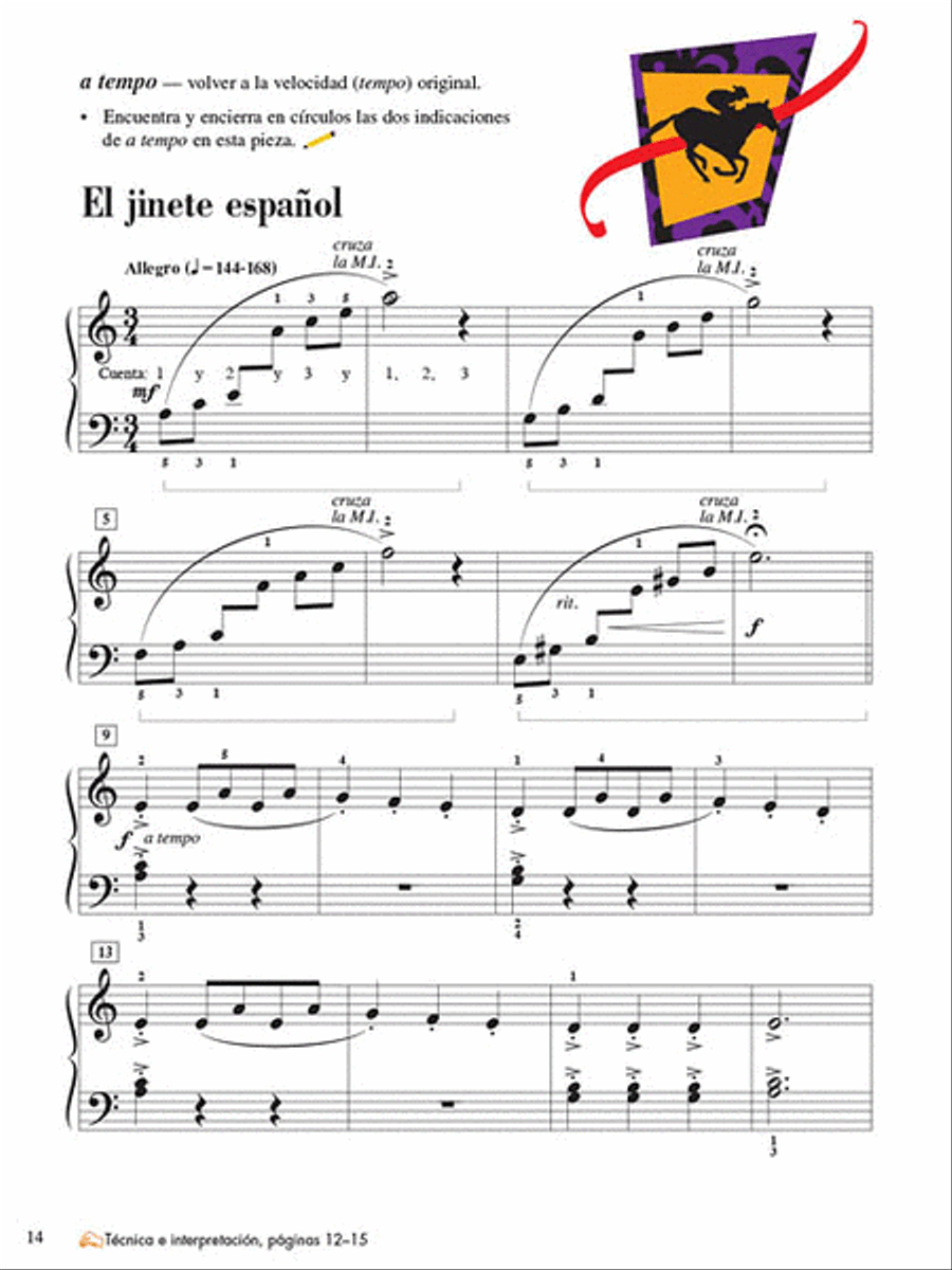Libro de lecciones y teoria, Nivel 4 Piano Method scores gallery preview page 2