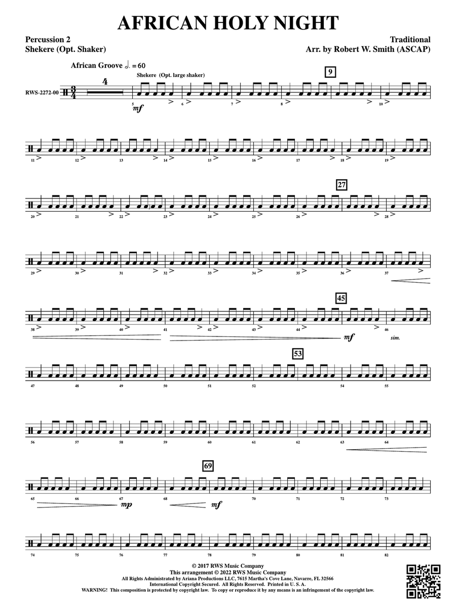 African Holy Night: 2nd Percussion