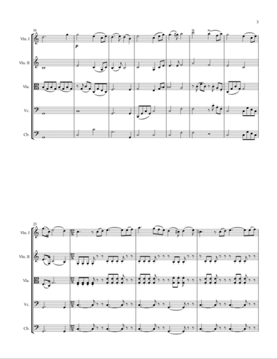 Der Freischutz Themes Der Freischutz Themes String Orchestra scores gallery preview page 3