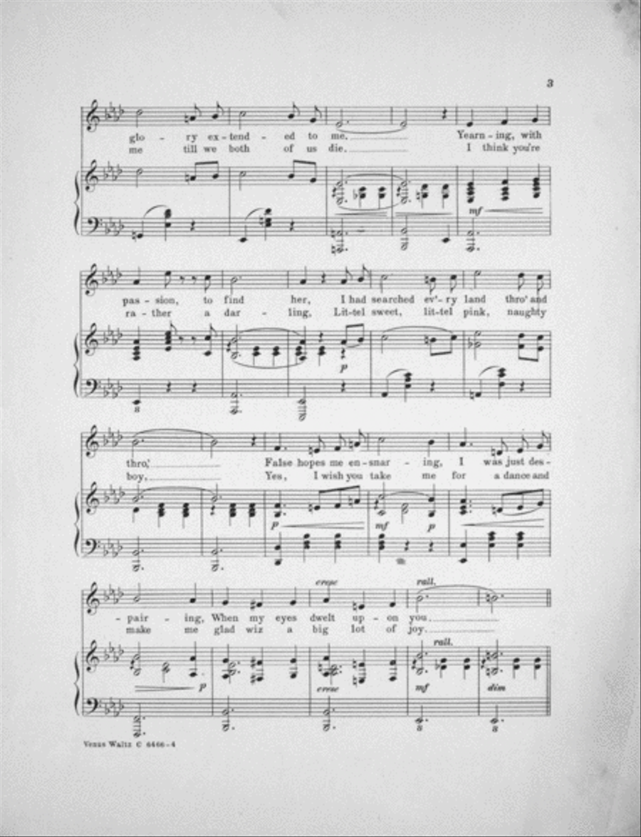 Venus Waltz Voice scores gallery preview page 3