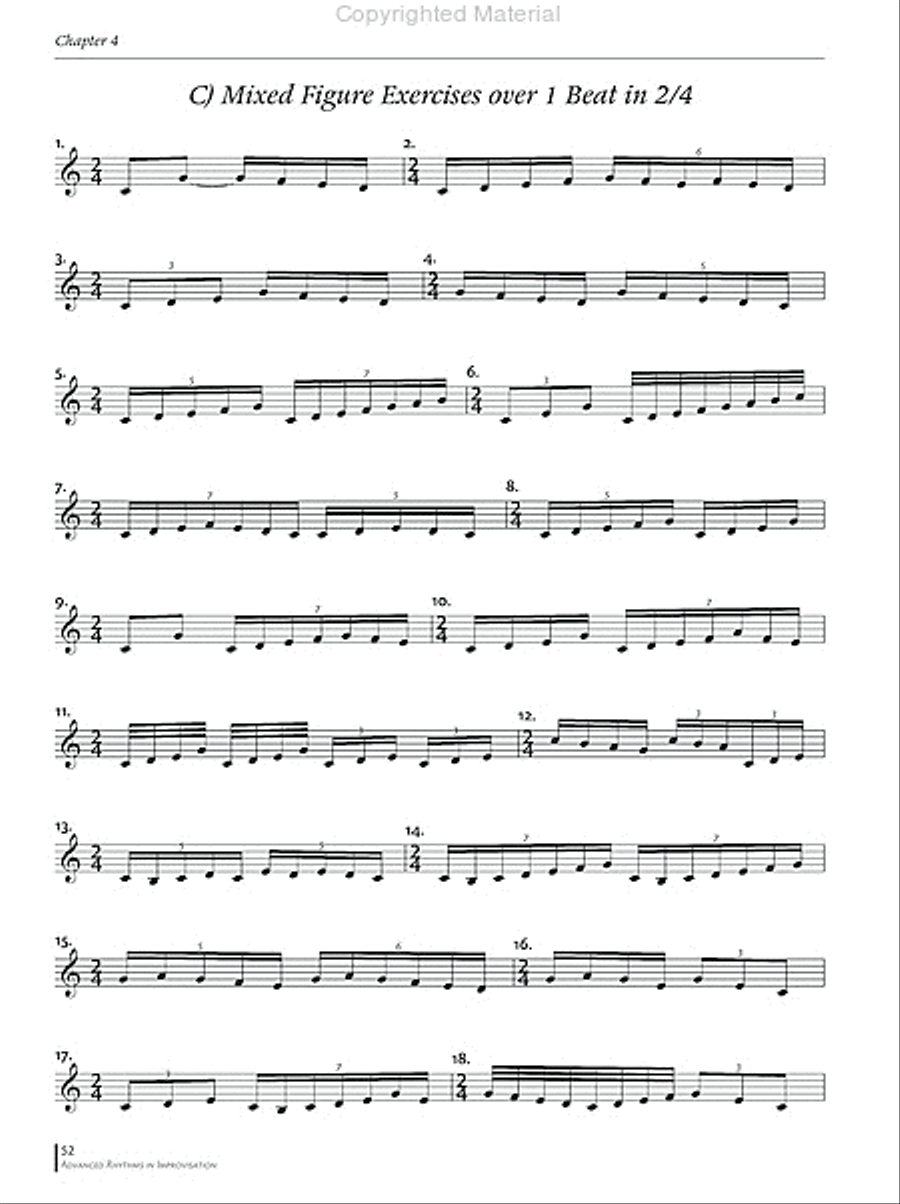 Advanced Rhythms in Improvisation Collection / Songbook scores gallery preview page 7