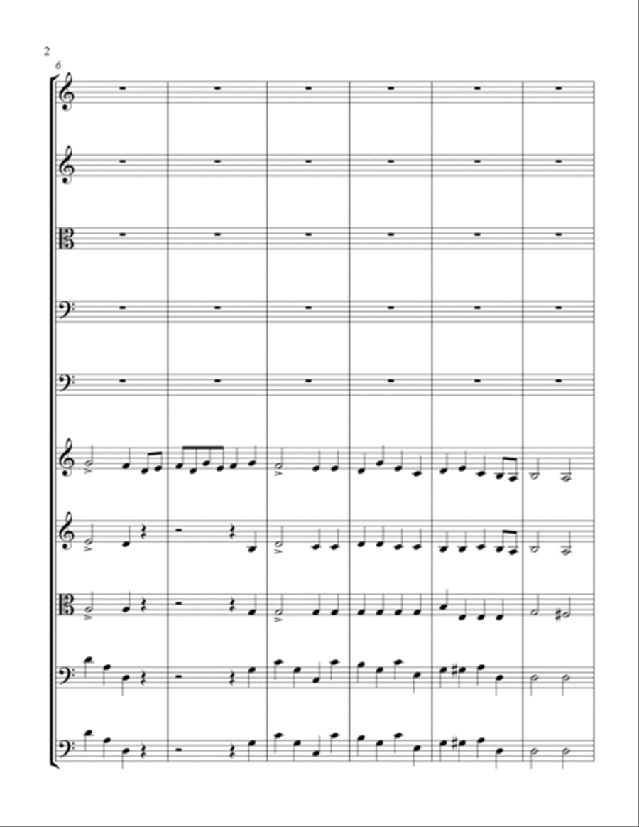 Suite Algerienne IV. Marche Militaire Francaise Score String Orchestra scores gallery preview page 2
