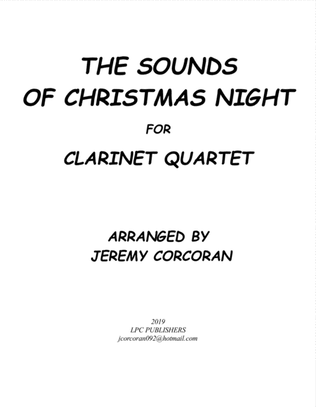Book cover for The Sounds of Christmas Night for Clarinet Quartet