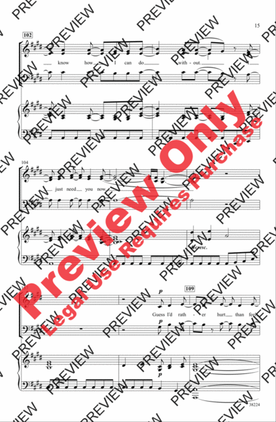 I Run to You: The Hits of Lady Antebellum 3-Part scores gallery preview page 15
