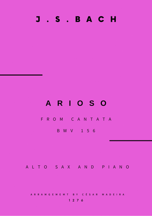 Arioso (BWV 156) - Alto Sax and Piano (Full Score and Parts)