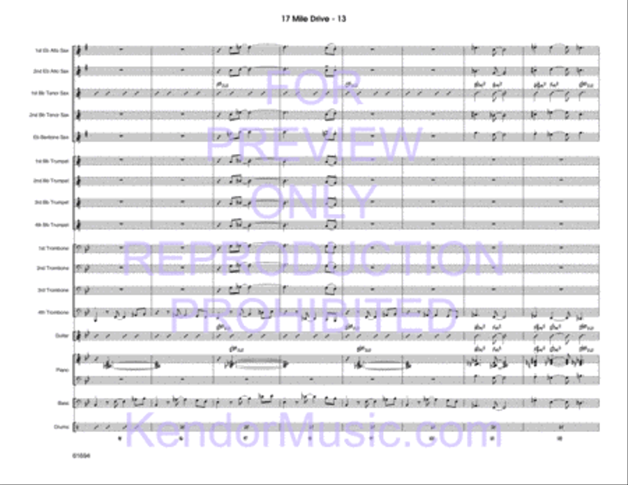 17 Mile Drive 17 Mile Drive Jazz Ensemble scores gallery preview page 14