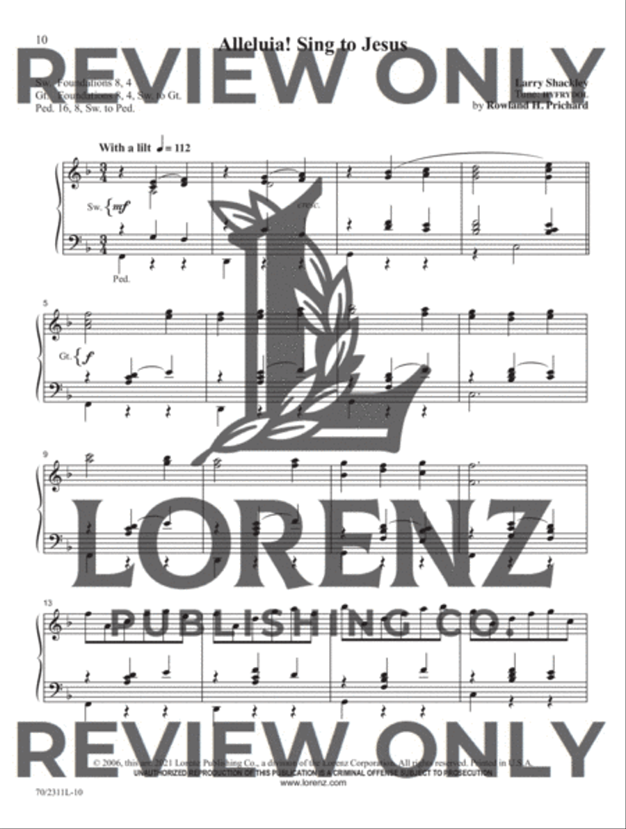 Sixty-Second Service Solutions for Organ Organ Solo scores gallery preview page 8