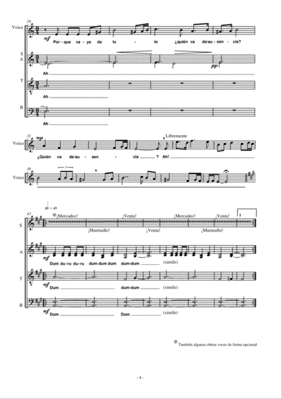 Cantos de la Huerta 4-Part scores gallery preview page 6